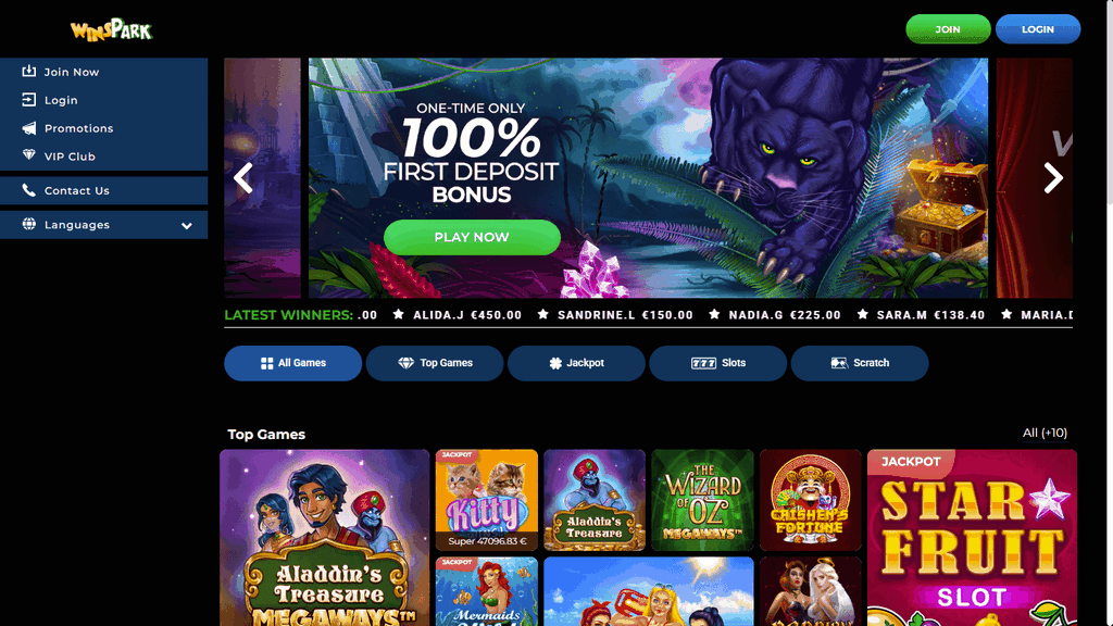 Punteggio del sito di casinò online Winsplay Austria 2025